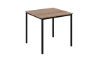 JPT 80 Jídelní stůl 800 x 800 mm, deska dub bardolino / podnož černá